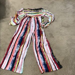 Tie Dye Off the shoulder romper XL